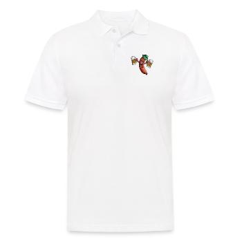 Feiertag Biertrinken Biergarten Würstchen Roster - Männer Poloshirt - Weiß - Vorne - Kai (181cm)