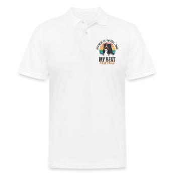 Bouvier bernois - Polo Homme - blanc - Devant - Kai (181cm)
