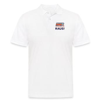 Beruf Busfahrer mein Bus meine Regeln raus - Männer Poloshirt - Weiß - Vorne - Kai (181cm)