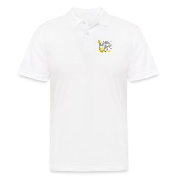Citron Citron Drôle de mauvais fruit Jus de citron - Polo Homme - blanc - Devant - Kai (181cm)