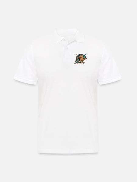 Displaced scratch octopus squid costume - Men's Polo Shirt - white
