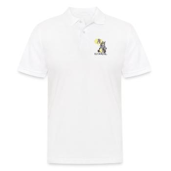 Nashorn träumt vom Einhorn niemals aufgeben - Männer Poloshirt - Weiß - Vorne - Kai (181cm)
