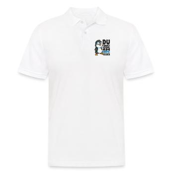 Kannst mich mal am Südpol küssen Pinguine - Männer Poloshirt - Weiß - Vorne - Kai (181cm)