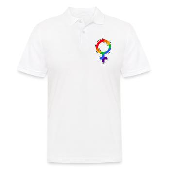 Fier LGBTQ. Opinion - Polo Homme - blanc - Devant - Kai (181cm)