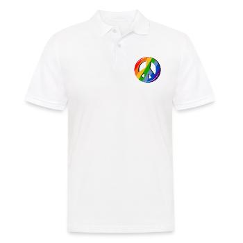Fier LGBTQ. Opinion - Polo Homme - blanc - Devant - Kai (181cm)