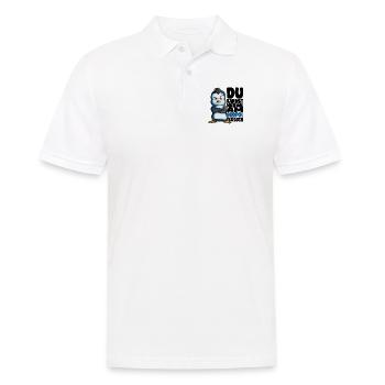 Kannst mich mal am Südpol küssen Pinguine - Männer Poloshirt - Weiß - Vorne - Kai (181cm)