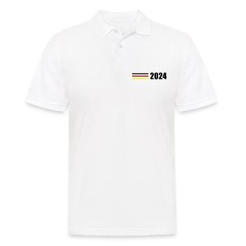 2024 Germany Flag - Men's Polo Shirt - white - Front - Kai (181cm)