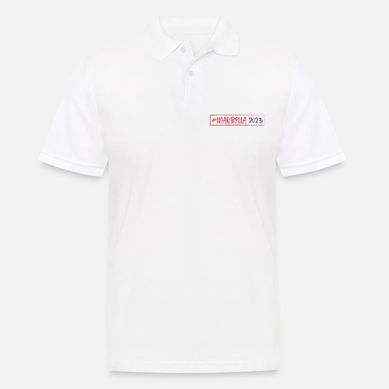 Marbella 2023 - Männer Poloshirt - Weiß