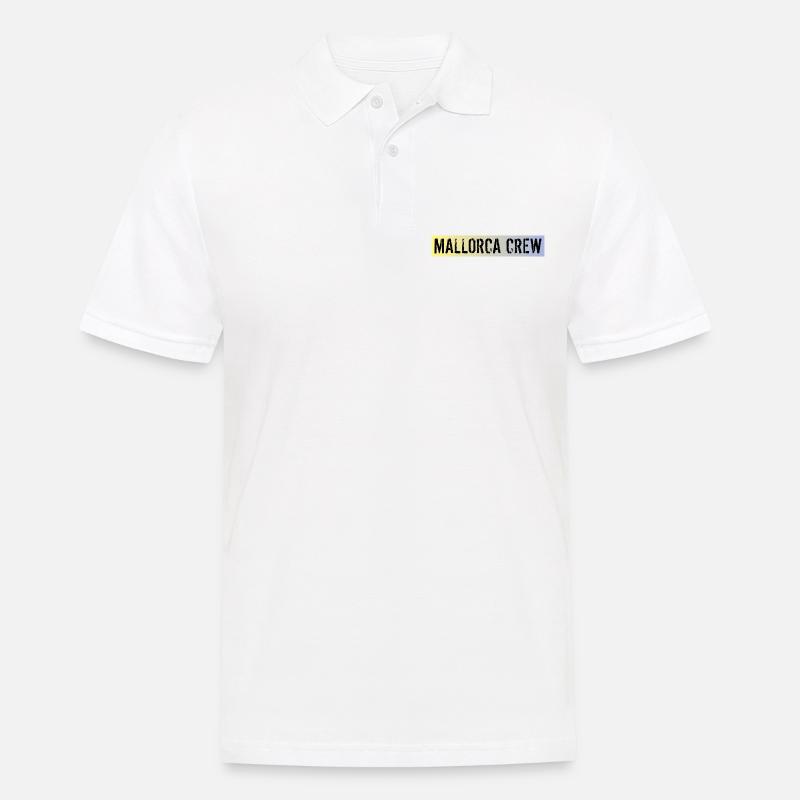 Mallorca Crew - Männer Poloshirt - Weiß