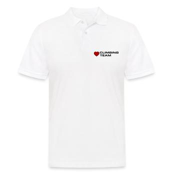 Cœur d’équipe d’escalade - Polo Homme - blanc - Devant - Kai (181cm)