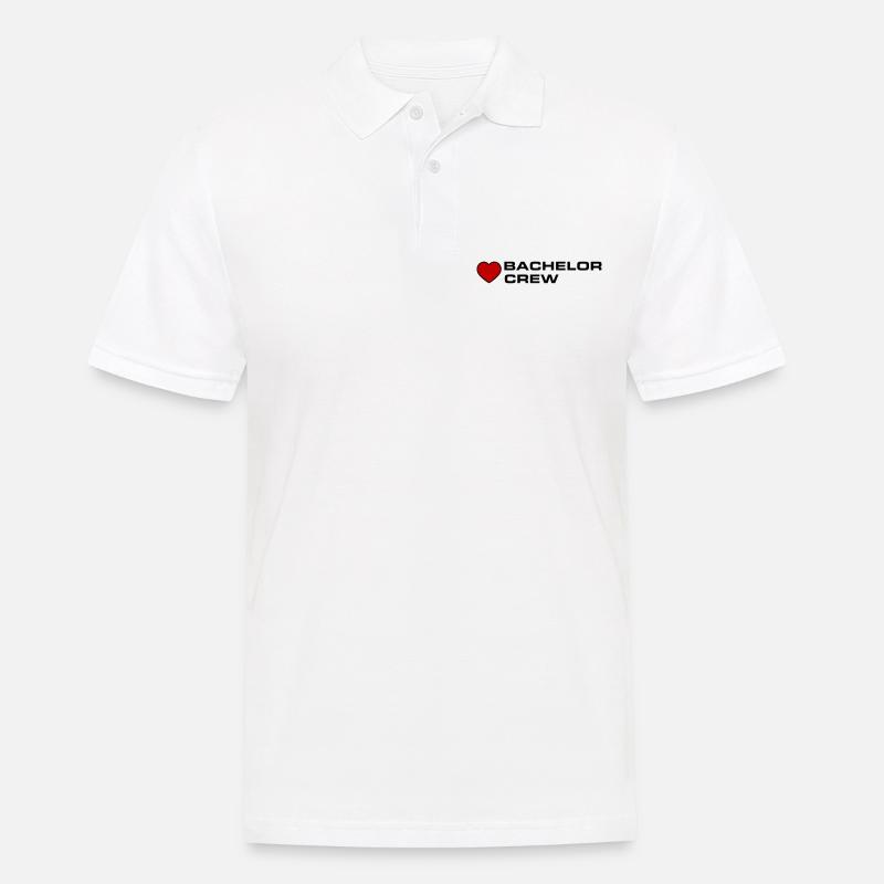 Bachelor Crew - Männer Poloshirt - Weiß