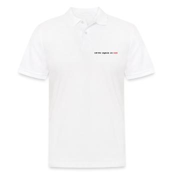 Plus jamais ça n’est maintenant - Polo Homme - blanc - Devant - Kai (181cm)