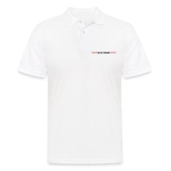 Freundschaft Beste Freunde Herz Liebe - Männer Poloshirt - Weiß - Vorne - Kai (181cm)