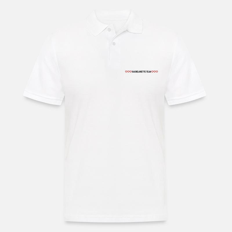 bachelorette team herzchen - Männer Poloshirt - Weiß