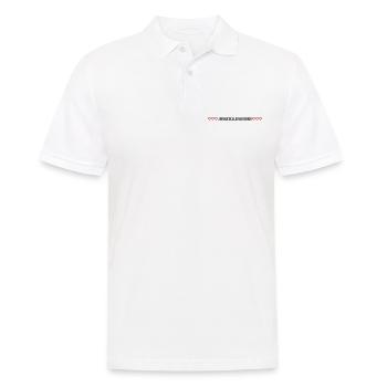 Cœur d’enterrement de vie de garçon - Polo Homme - blanc - Devant - Kai (181cm)