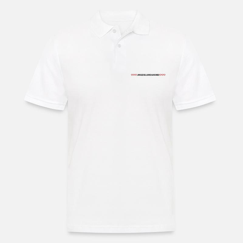 Junggesellinnenabschied herzchen - Männer Poloshirt - Weiß
