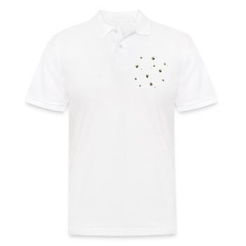 Essaim d'abeilles avec trajectoire - Polo Homme - blanc - Devant - Kai (181cm)