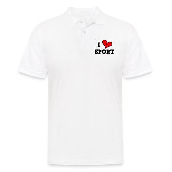 J’adore le sport - Polo Homme - blanc - Devant - Kai (181cm)