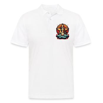 Une star et une héroïne de notre temps - Polo Homme - blanc - Devant - Kai (181cm)
