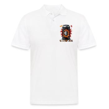 Devenez plus fort avec la boisson énergisante Stein Rock - Polo Homme - blanc - Devant - Kai (181cm)