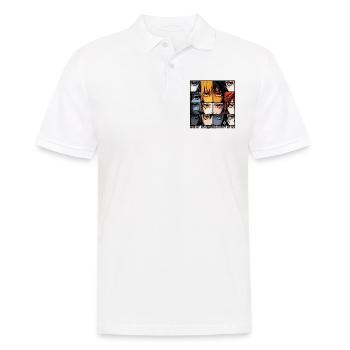 One of us equals many of us, we are many - Men's Polo Shirt - white - Front - Kai (181cm)