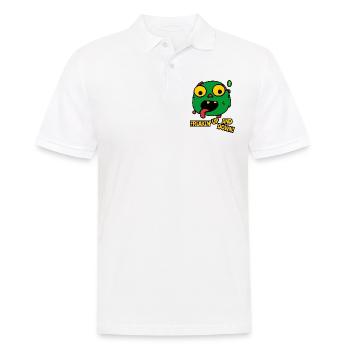 Freakin' Up and Down Cartoon Monster - Men's Polo Shirt - white - Front - Kai (181cm)