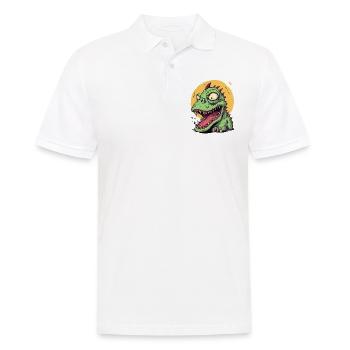 Unansehnlicher kleiner Drache - Männer Poloshirt - Weiß - Vorne - Kai (181cm)