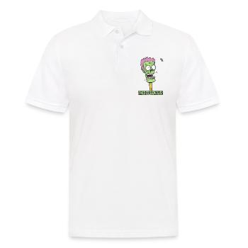 This is awesome: A clever zombie pencil - Men's Polo Shirt - white - Front - Kai (181cm)