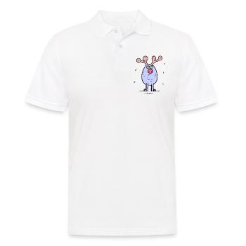 Une belle journée pour le cerf à bois - Polo Homme - blanc - Devant - Kai (181cm)