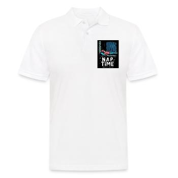 Obdachlosen-Aufklärung, Nickerchen im Freien - Männer Poloshirt - Weiß - Vorne - Kai (181cm)