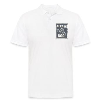 Affiche d’astronaute : S’il vous plaît, pas dans l’espace - Polo Homme - blanc - Devant - Kai (181cm)