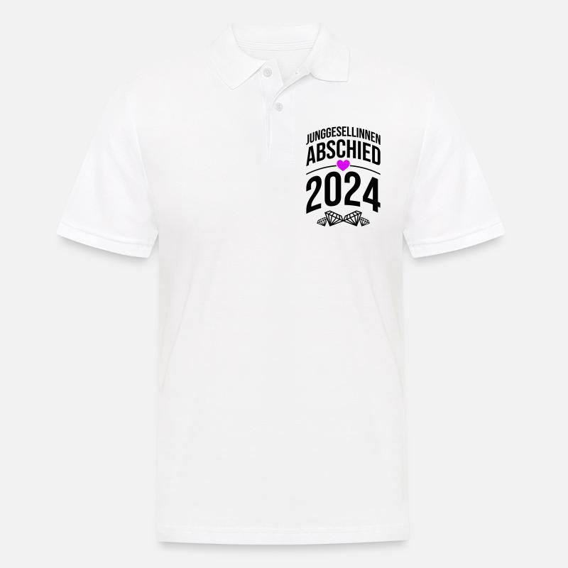 Junggesellinnenabschied 2024 Braut - Männer Poloshirt - Weiß