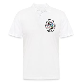 Junggesellinnen Abschied 2023 Einhorn - Männer Poloshirt - Weiß - Vorne - Kai (181cm)