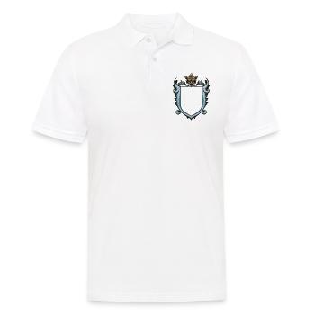 Coat of Arms Royal Ornaments Symbol - Men's Polo Shirt - white - Front - Kai (181cm)