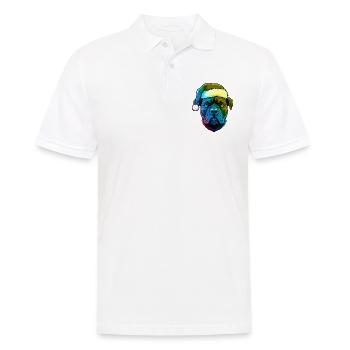 Staffordshire Bull Terrier Dog Head Christmas B - Men's Polo Shirt - white - Front - Kai (181cm)