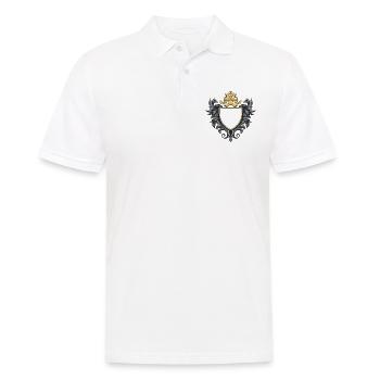 Wappen Symbol - Männer Poloshirt - Weiß - Vorne - Kai (181cm)