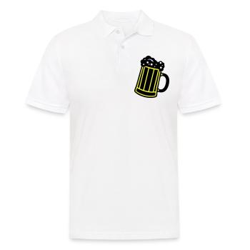 Bierkrug Bier Symbol Prost - Männer Poloshirt - Weiß - Vorne - Kai (181cm)