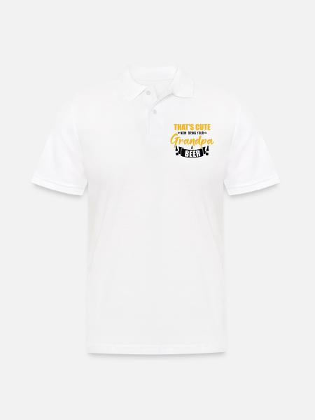 Grandfather - Men's Polo Shirt - white