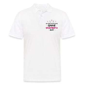 Skaterin Lustiger Spruch Skating Sprüche Geschenk - Männer Poloshirt - Weiß - Vorne - Kai (181cm)