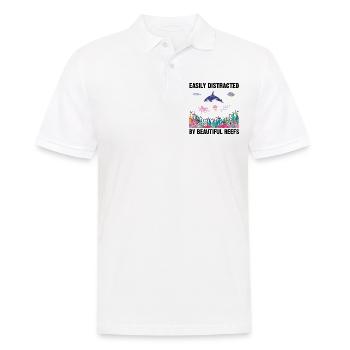 Reefs Ocean Sea Marine Biologist Diving Divers - Men's Polo Shirt - white - Front - Kai (181cm)