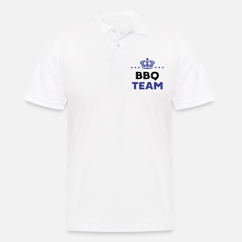 Bbq Team - Männer Poloshirt - Weiß