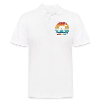 Whippet - Männer Poloshirt - Weiß - Vorne - Kai (181cm)