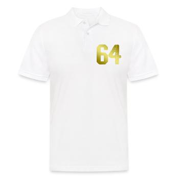 maillot numéro 64 - Polo Homme - blanc - Devant - Kai (181cm)