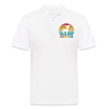 Chihuahua - Männer Poloshirt - Weiß - Vorne - Kai (181cm)