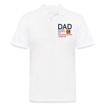 Échafaudage Échafaudage Échafaudage Papa Pères jour - Polo Homme - blanc - Devant - Kai (181cm)