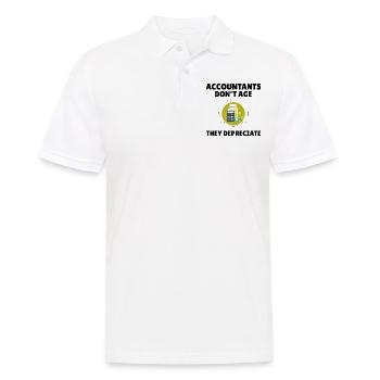 Comptable Comptabilité Cpa Drôle dire cadeau - Polo Homme - blanc - Devant - Kai (181cm)