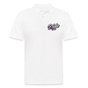 Team Bride Wedding Saying - Men's Polo Shirt - white - Front - Kai (181cm)