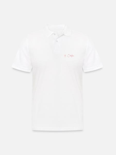 Kettlebell - Männer Poloshirt - Weiß