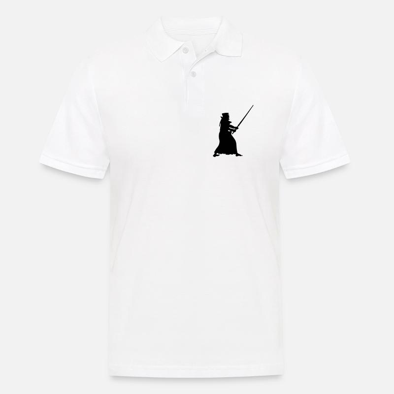 Kendo - Männer Poloshirt - Weiß