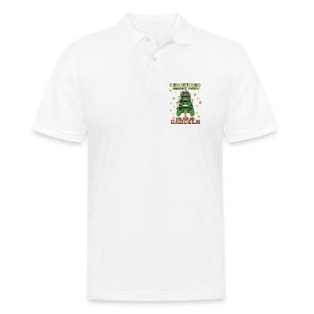 Weihnachten Gaming - Männer Poloshirt - Weiß - Vorne - Kai (181cm)